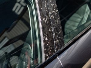 Alfa Romeo Giulia Exterior Door Pillars - Carbon Fiber - Forged - Feroce Carbon